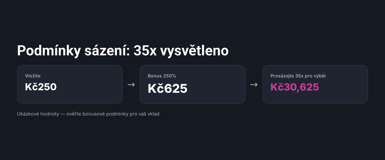 Podmínky sázení ověřte.
